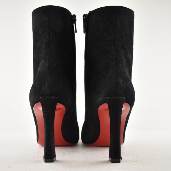 Christian Louboutin Condora Booty 85 Black Suede Pointed Toe Ankle Heel Boot 35 - Picture 12 of 14